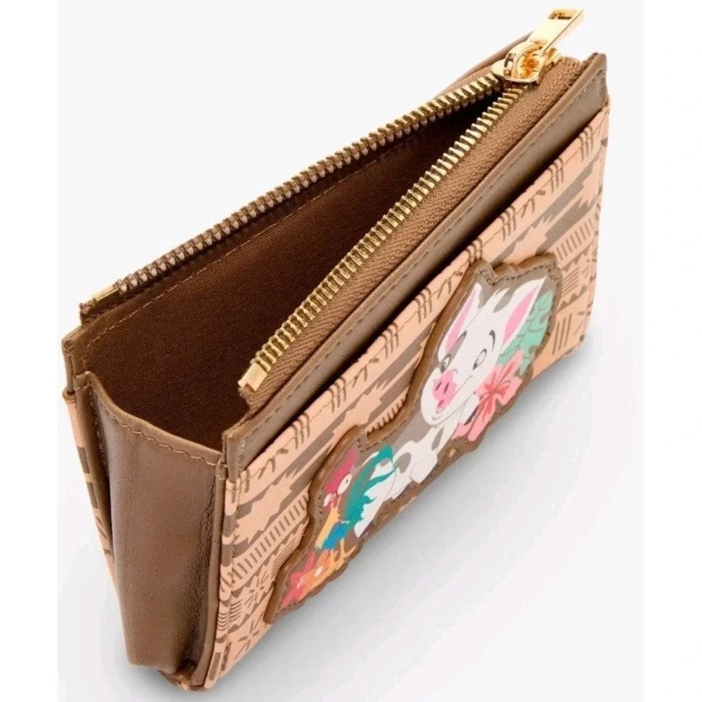 Her Universe Disney‎ Moana & Pua Rattan Leaf Crossbody Bag Charm Heart & Wallet